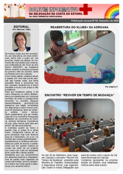 Boletim Informativo 65, Setembro de 2020